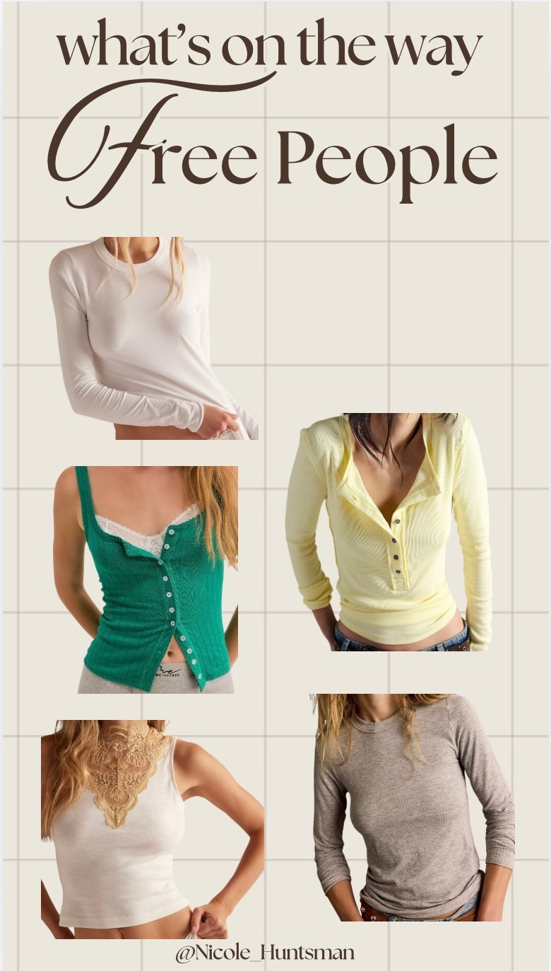 What’s on the way from Free People for spring🌷 I ordered my true size, small, in everything!