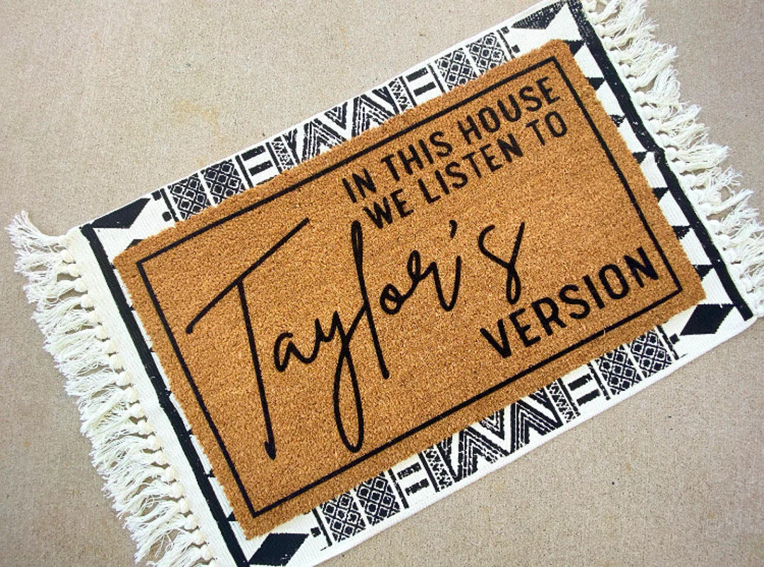 Taylor's Version Doormat in This House We Listen to - Etsy | Etsy (US)