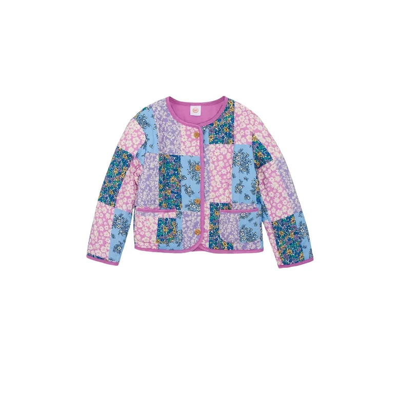 Wonder Nation Toddler Girl Quilted Jacket, Sizes 2T-5T - Walmart.com | Walmart (US)