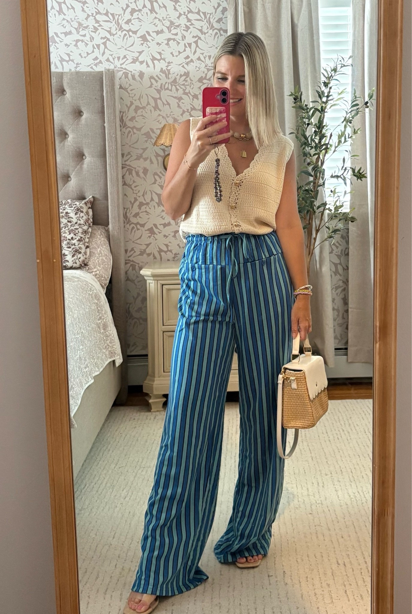 Trendy striped pants! Cute vest knit top! Early fall vibes!

#LTKootd #LTKSaleAlert #LTKPetite
