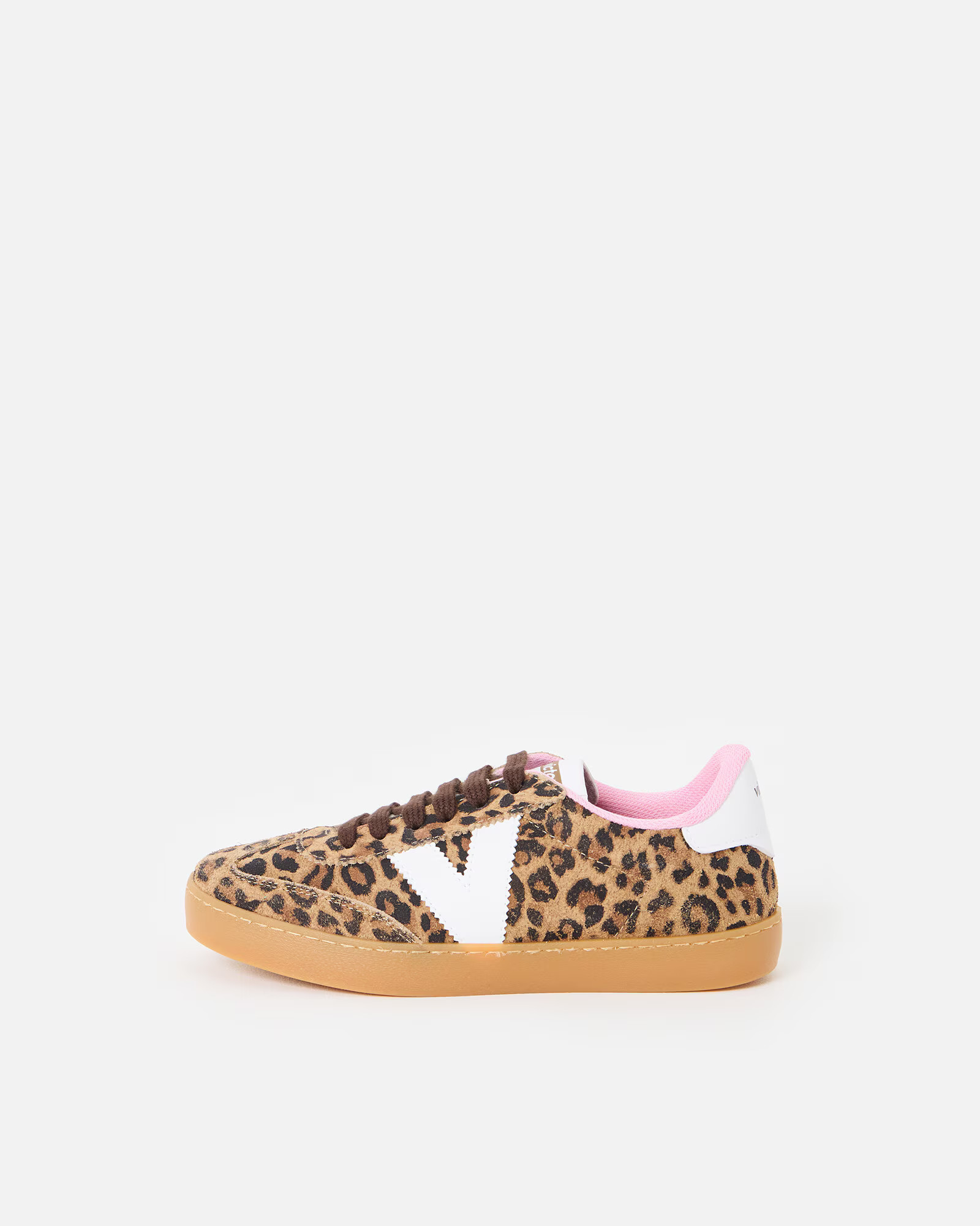 Victoria Berlin Leopard Print Suede Trainers, size UK 3 | Oliver Bonas (Global)