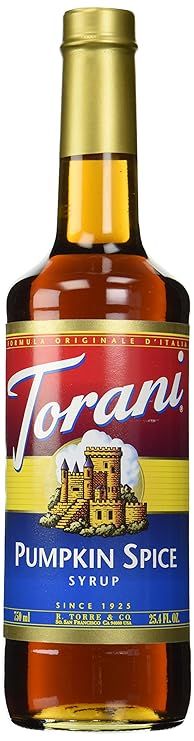 Torani Pumpkin Spice Syrup, 25.4 fl oz | Amazon (US)