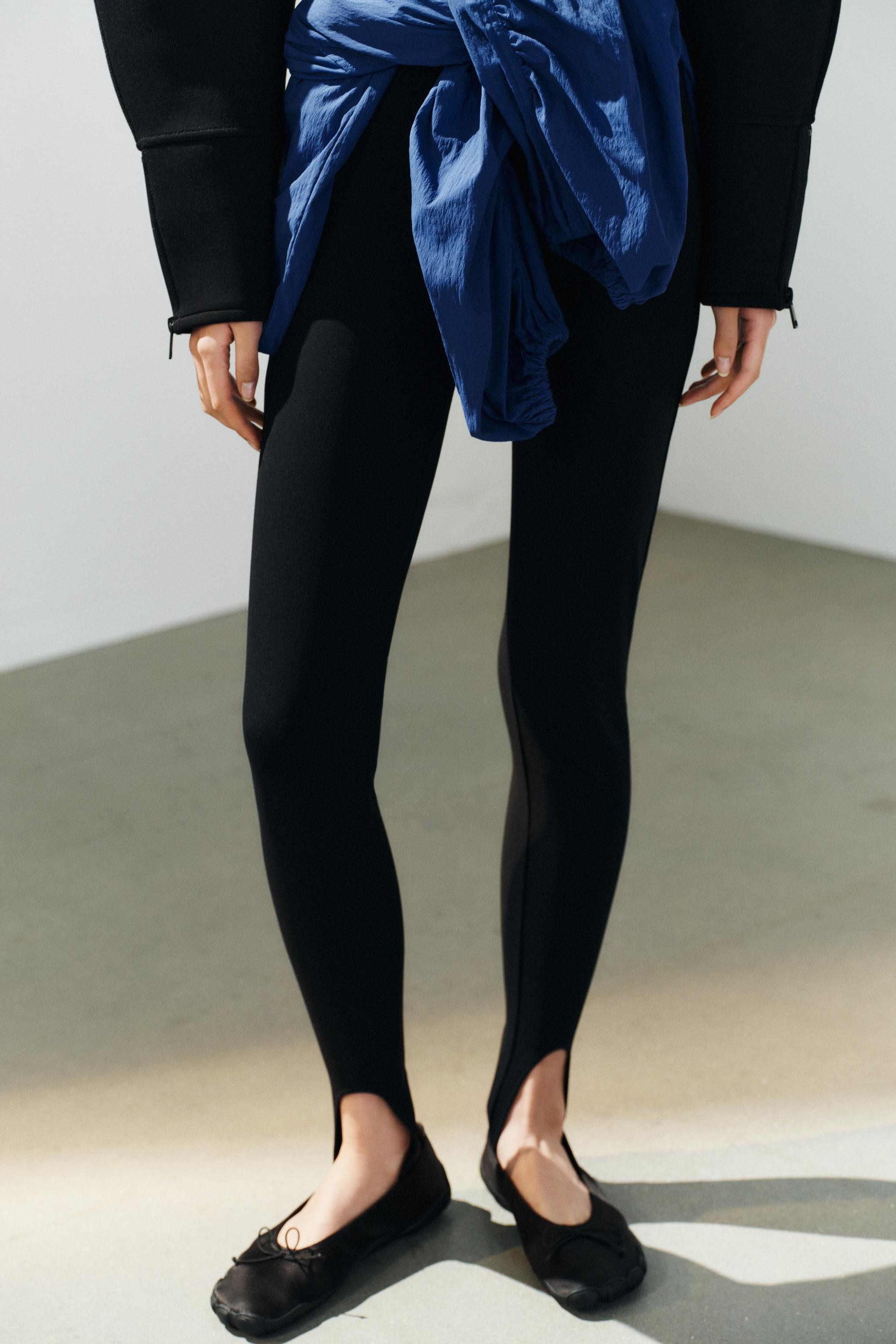 Trousers crafted from stretchy fabric. Featuring a high-rise waist and an elasticated waistband. ... | Zara US