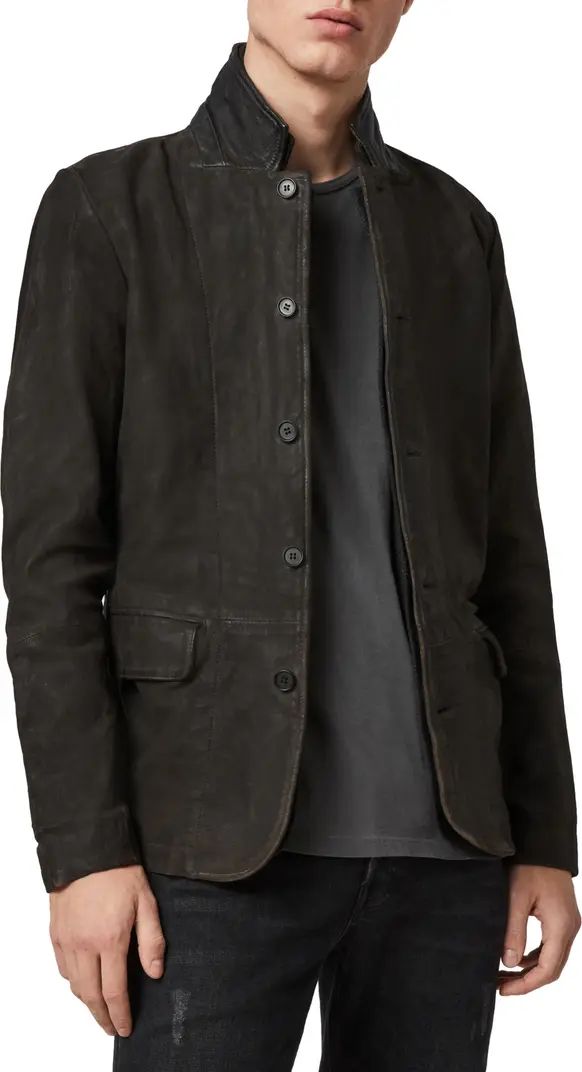 Survey Slim Fit Leather Blazer | Nordstrom
