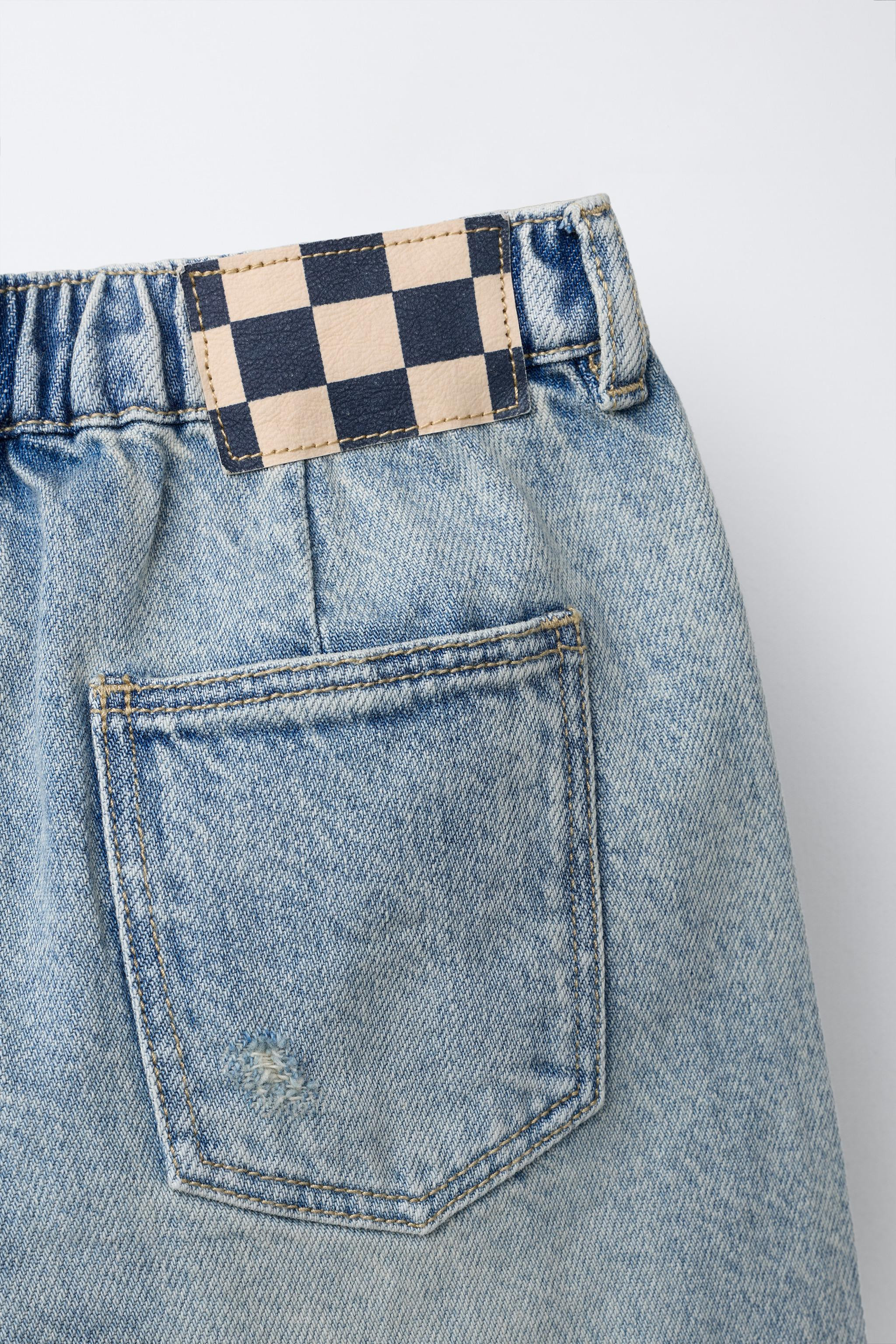 RIPPED BARREL JEANS | Zara UK