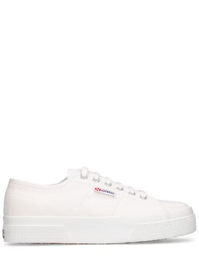 35mm logo canvas platform sneakers - Superga - Women | Luisaviaroma | Luisaviaroma