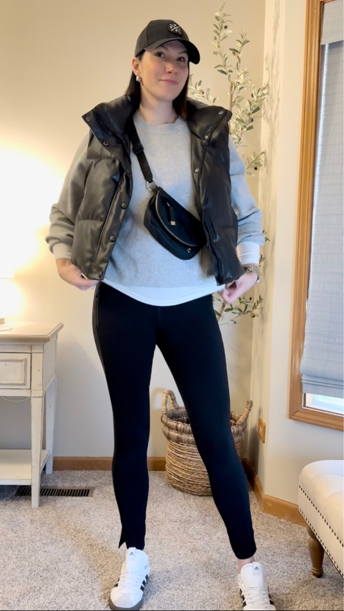 Easy look for on the go, running errands or taking the kids out for the day where you want the comfort of leggings! 

UndeniablyElyse.com 

Winter outfit, leggings, casual outfit, puffer vest, belt bag, adidas, gray sweater, long sleeve tee, layering tee, lululemon, mom on the go, affordable looks, Amazon fashion, flx, kohls, Abercrombie 

#LTKstyletip #LTKfindsunder100 #LTKmidsize