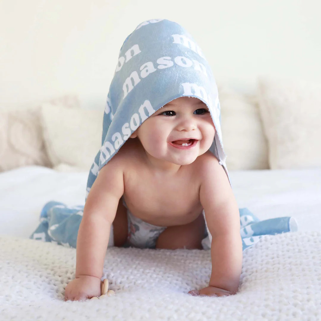 Personalized Hooded Towel | Solids | Caden Lane