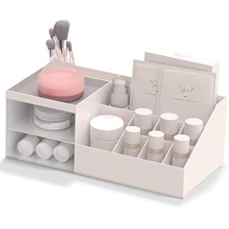 Multifunction Desk Organizer, BREIS Makeup Storage for Eyeshadows, Concealers, Powders, Nail Poli... | Amazon (US)