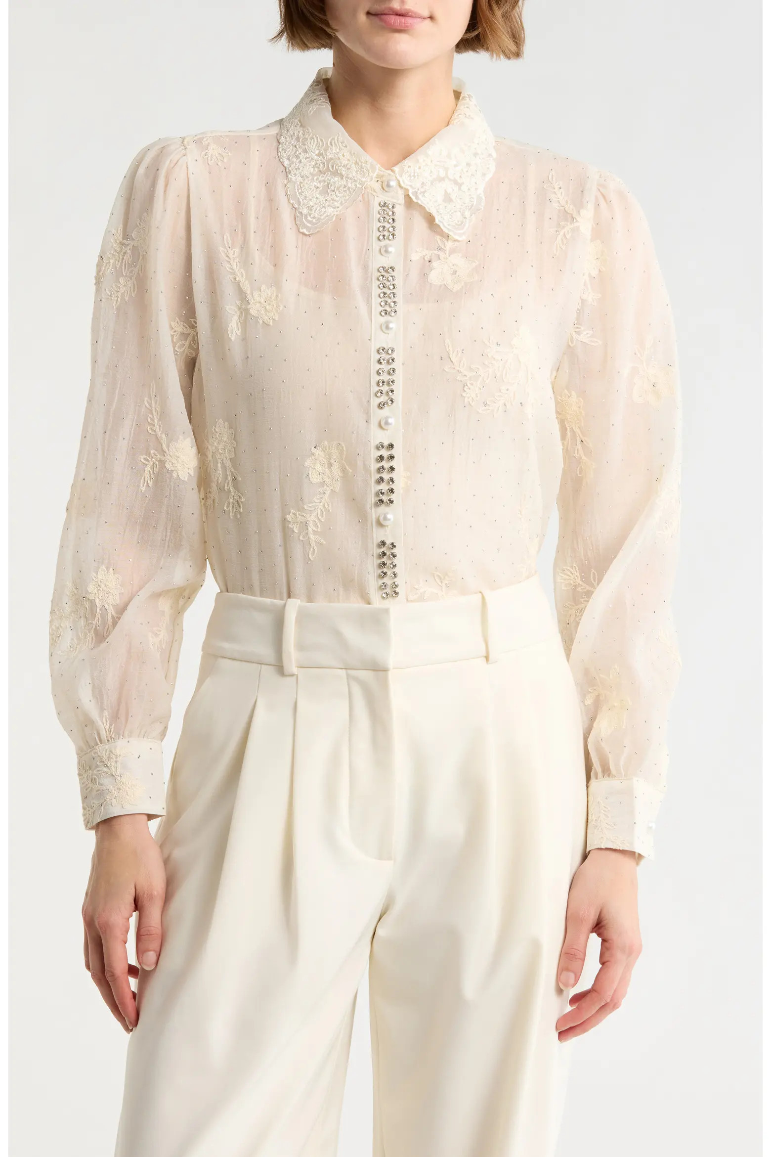 Embroidered Long Sleeve Top (Women) | Nordstromrack | Nordstrom Rack