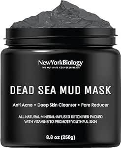 New York Biology Dead Sea Mud Mask for Face and Body - Spa Quality Pore Reducer for Acne, Blackhe... | Amazon (US)