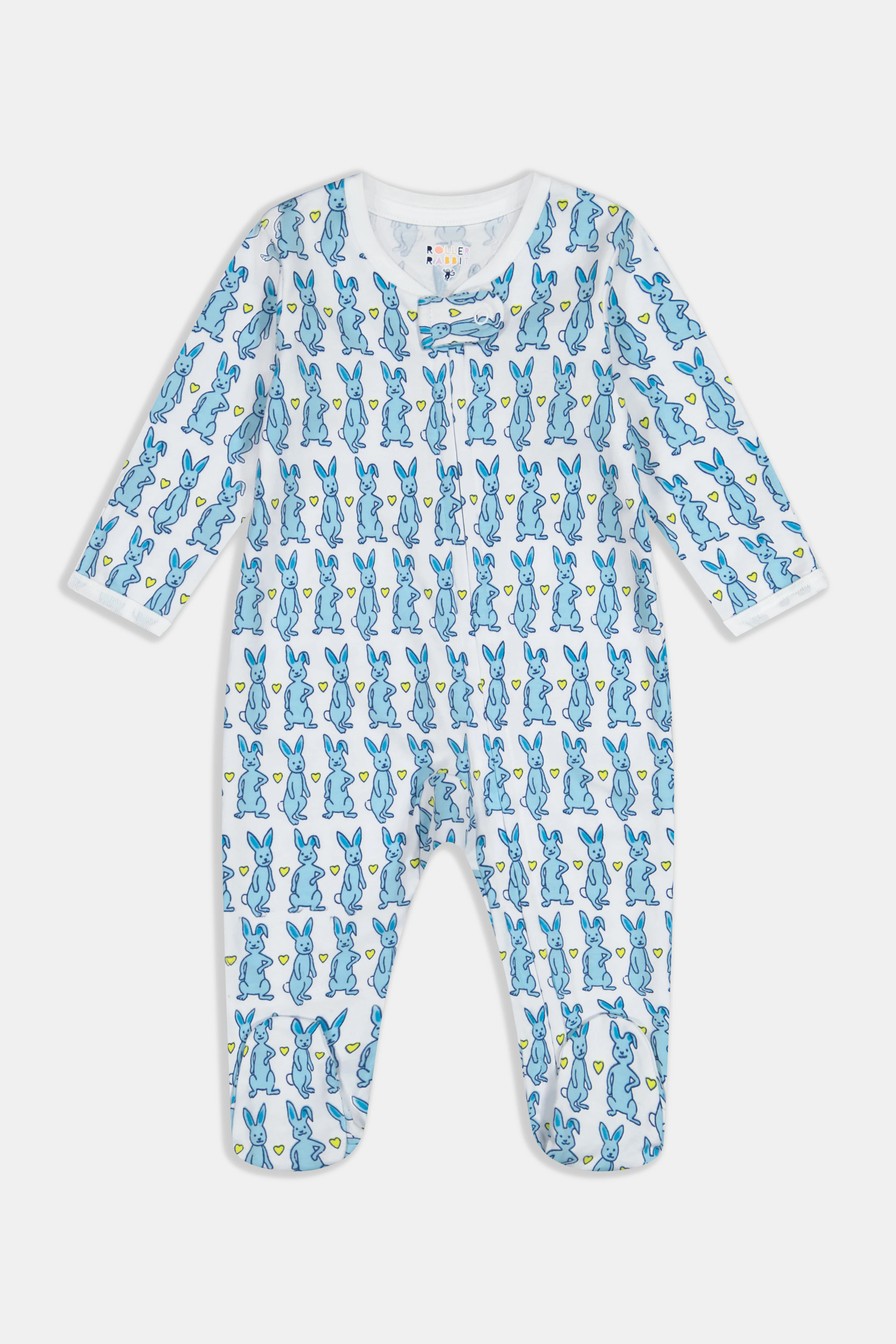 Infant Hoppy Zipper Footie | Roller Rabbit