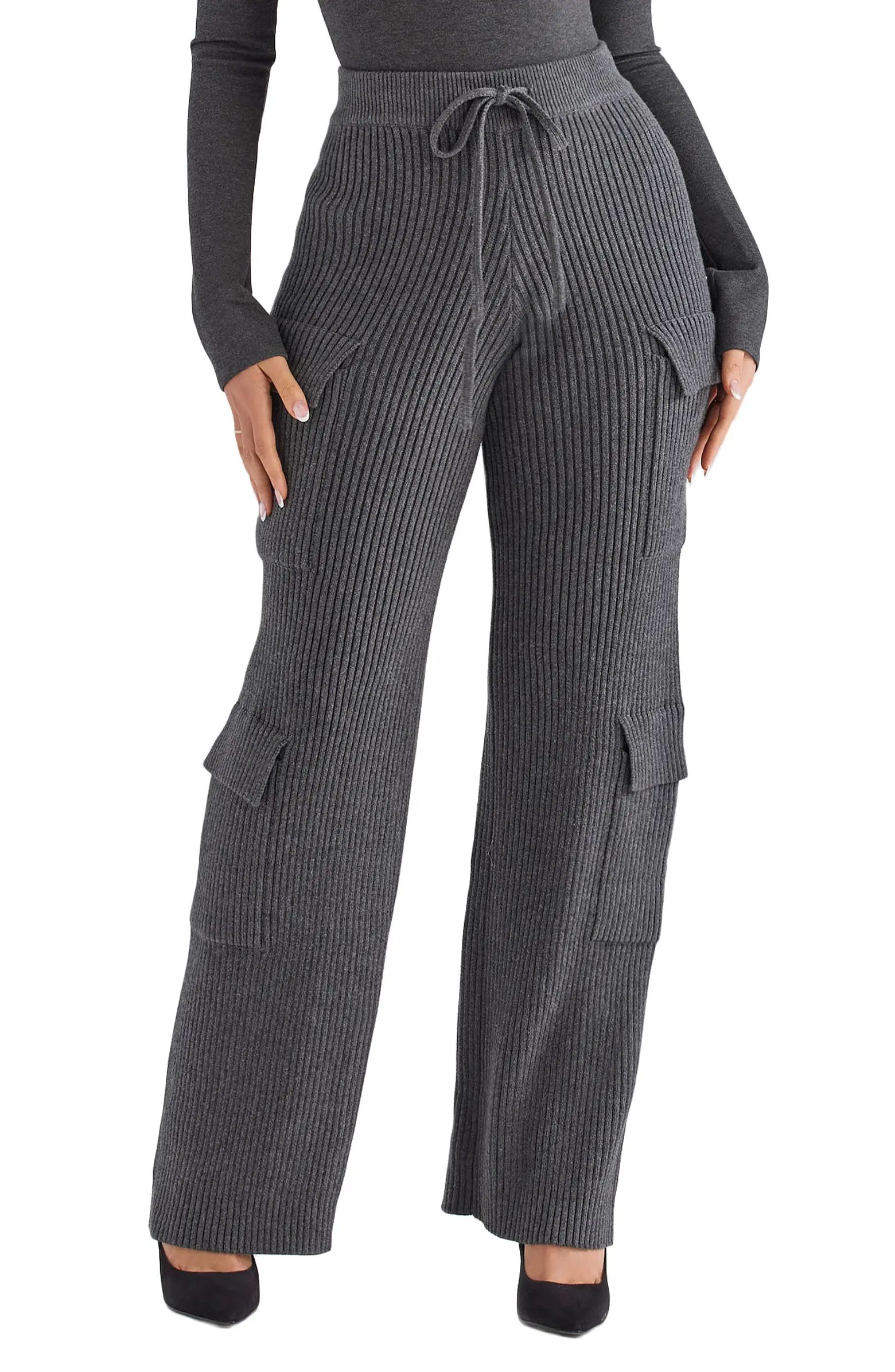 Tea Cotton Rib Utility Pants | Nordstrom