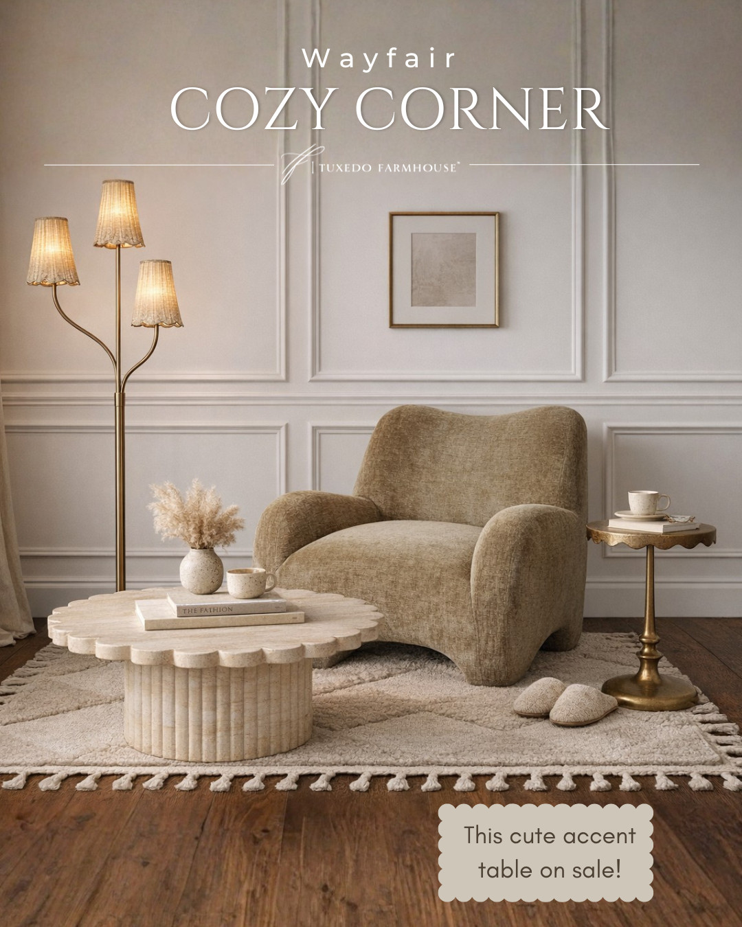 Create the cozy corner of your dreams 🤍
Elevate your space with luxe textures, warm lighting, and accent tables (on sale now). 

#LTKhome #LTKsalealert #LTKstyletip #LTKlivingroom #LTKfinds 

 #LTKSeasonal #LTKHome #LTKSaleAlert