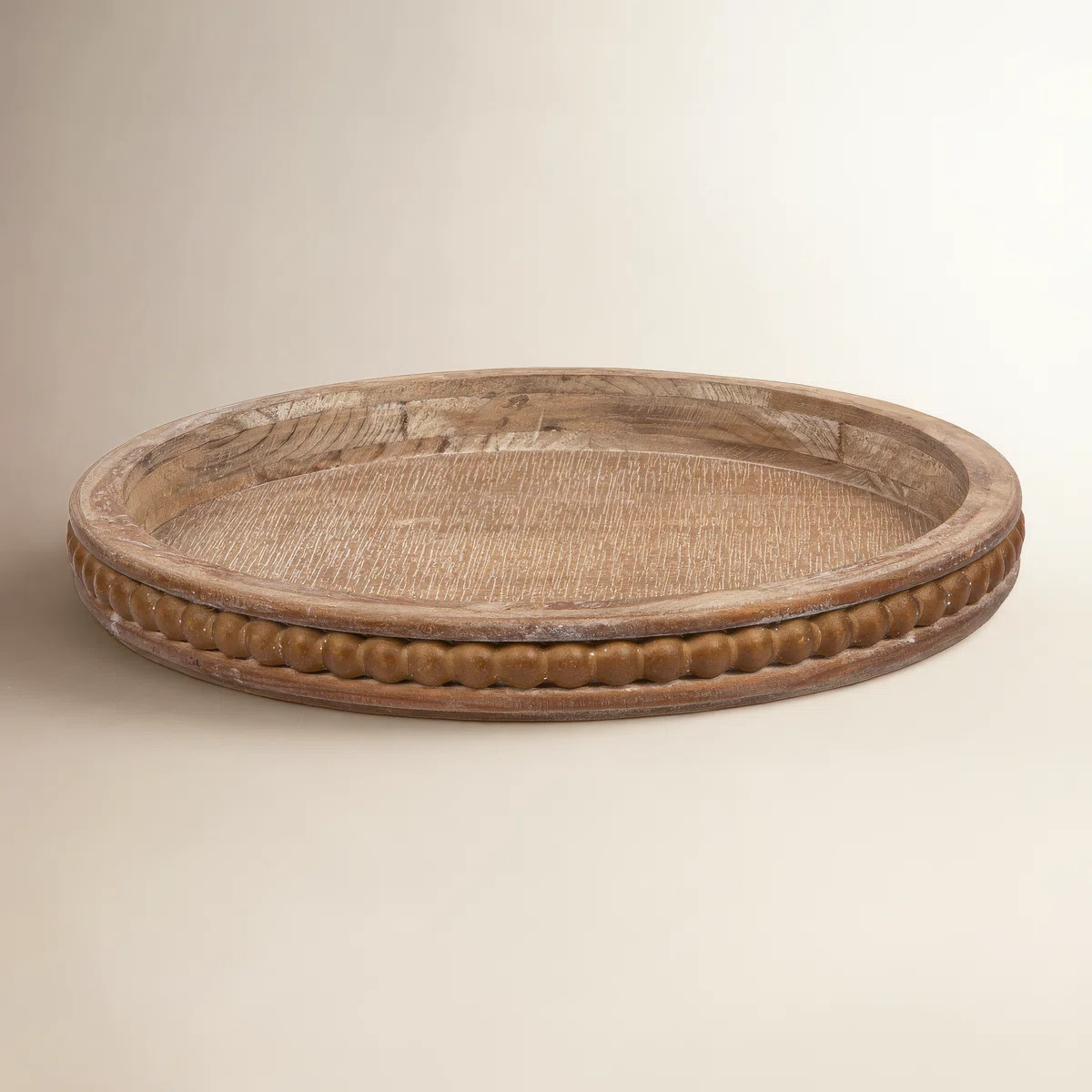 Round Decorative Wood Tray | Wayfair North America