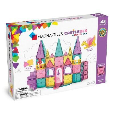 MAGNA-TILES Castle DLX: 48-Piece Magnetic Building Set for Creative Thinking & Engineering Skills | Target