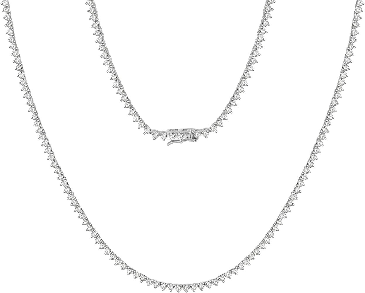 2mm Tennis Necklace  | Amazon (US)