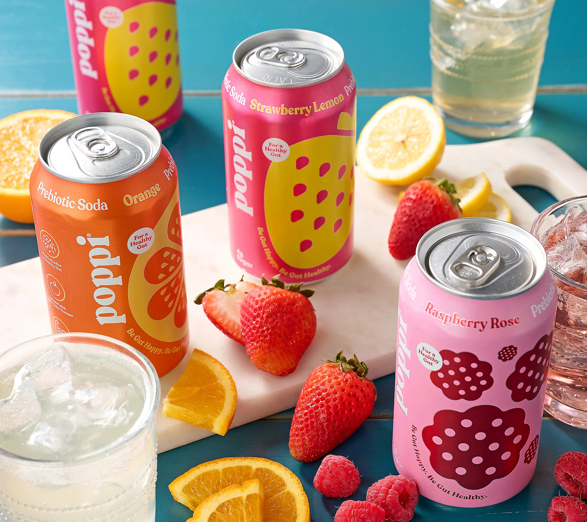 Poppi (16) 12 oz Cans of 5g Sugar PrebioticSoda | QVC