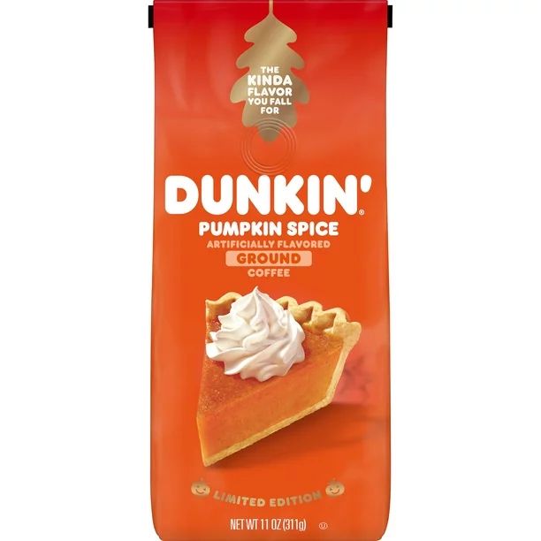 Dunkin' Pumpkin Spice Flavored Coffee, Limited Edition, 11 Ounces - Walmart.com | Walmart (US)