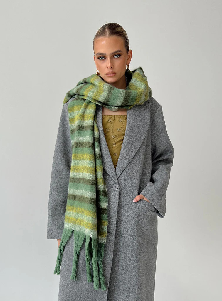 Cloud Scarf Green | Princess Polly US