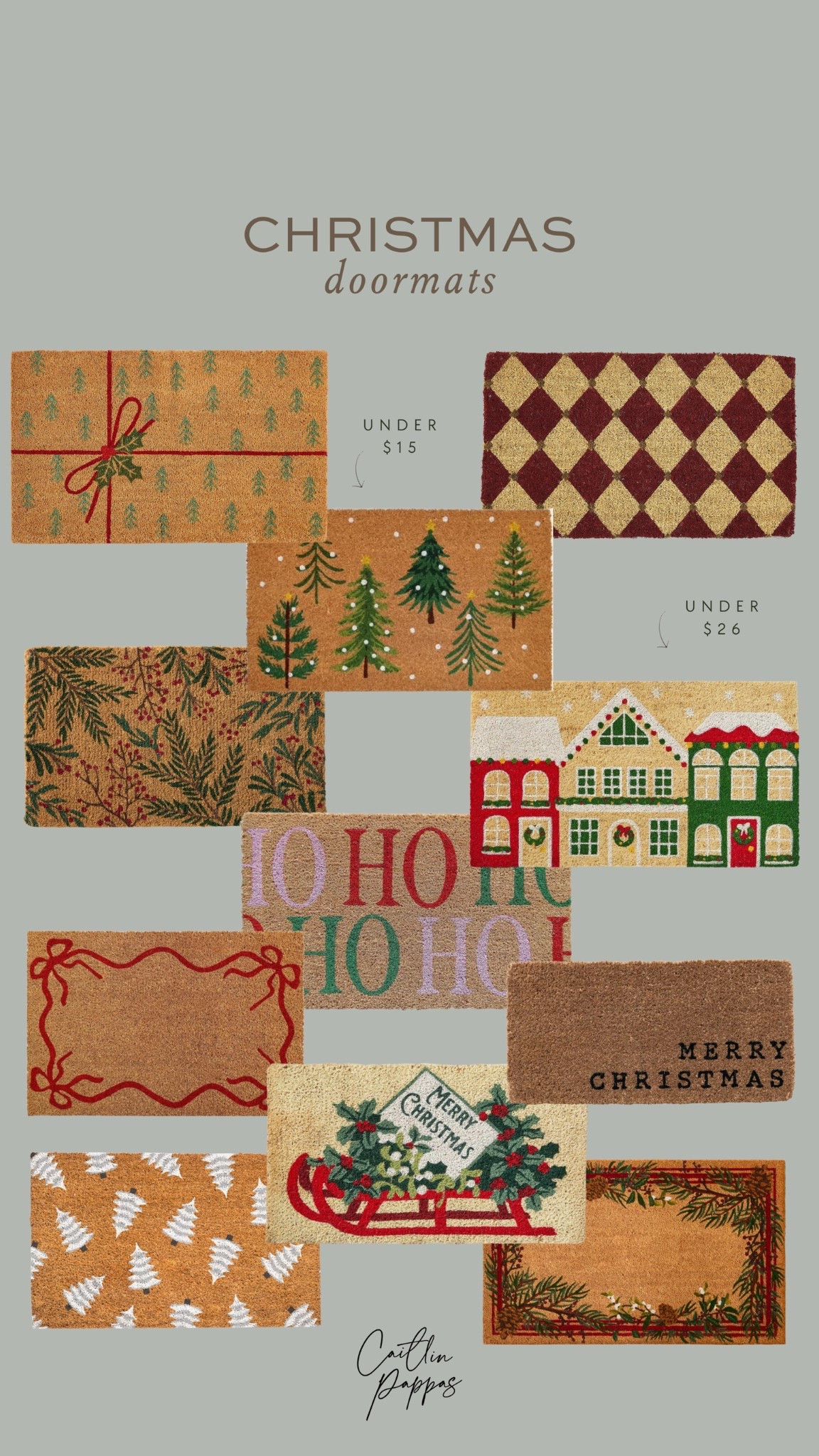 Christmas doormats 🎄 I love these festive entryway doormats for the holiday season! Christmas decor, Christmas porch, Christmas inspiration

#LTKHome #LTKHoliday