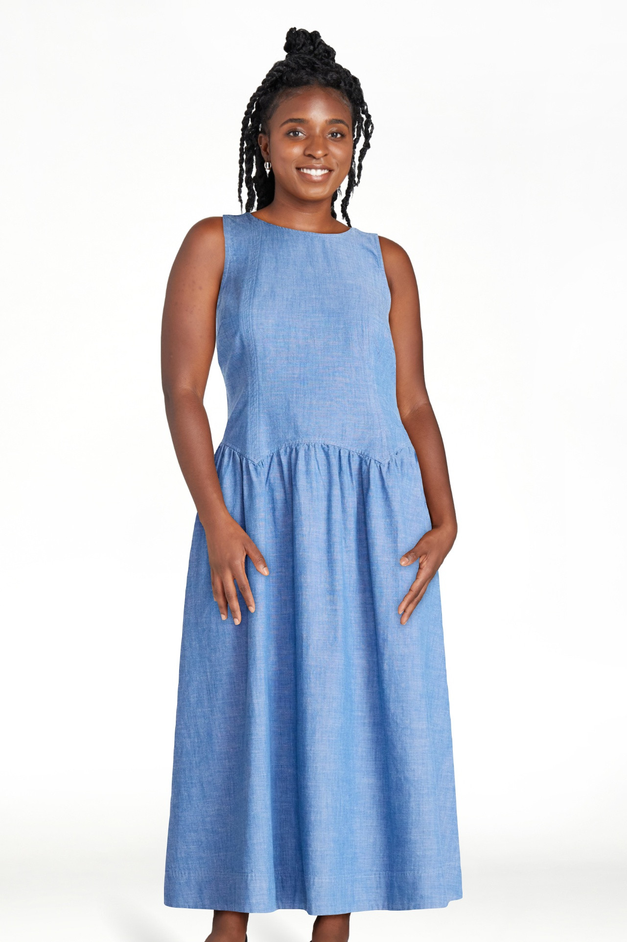 Free Assembly Women\u2019s and Women's Plus Sleeveless Cotton Racer Back Maxi Dress, Sizes XS-4X | Walmart (US)
