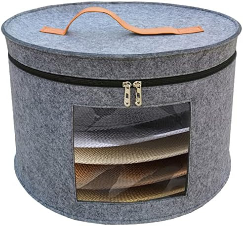 Aeeteek Hat Storage Box 17"D x 10.2'' H Hat Travel Case Clothes Storage Bin for Women Stuffed Animal | Amazon (US)