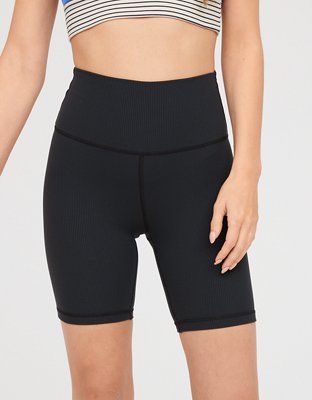 OFFLINE By Aerie Ribbed 7" Bike Short | American Eagle Outfitters (US & CA)