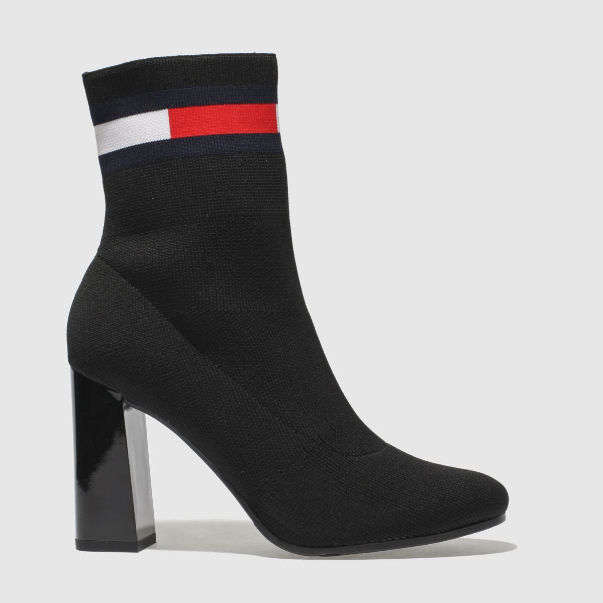 Tommy Hilfiger black sock heeled boots | Schuh