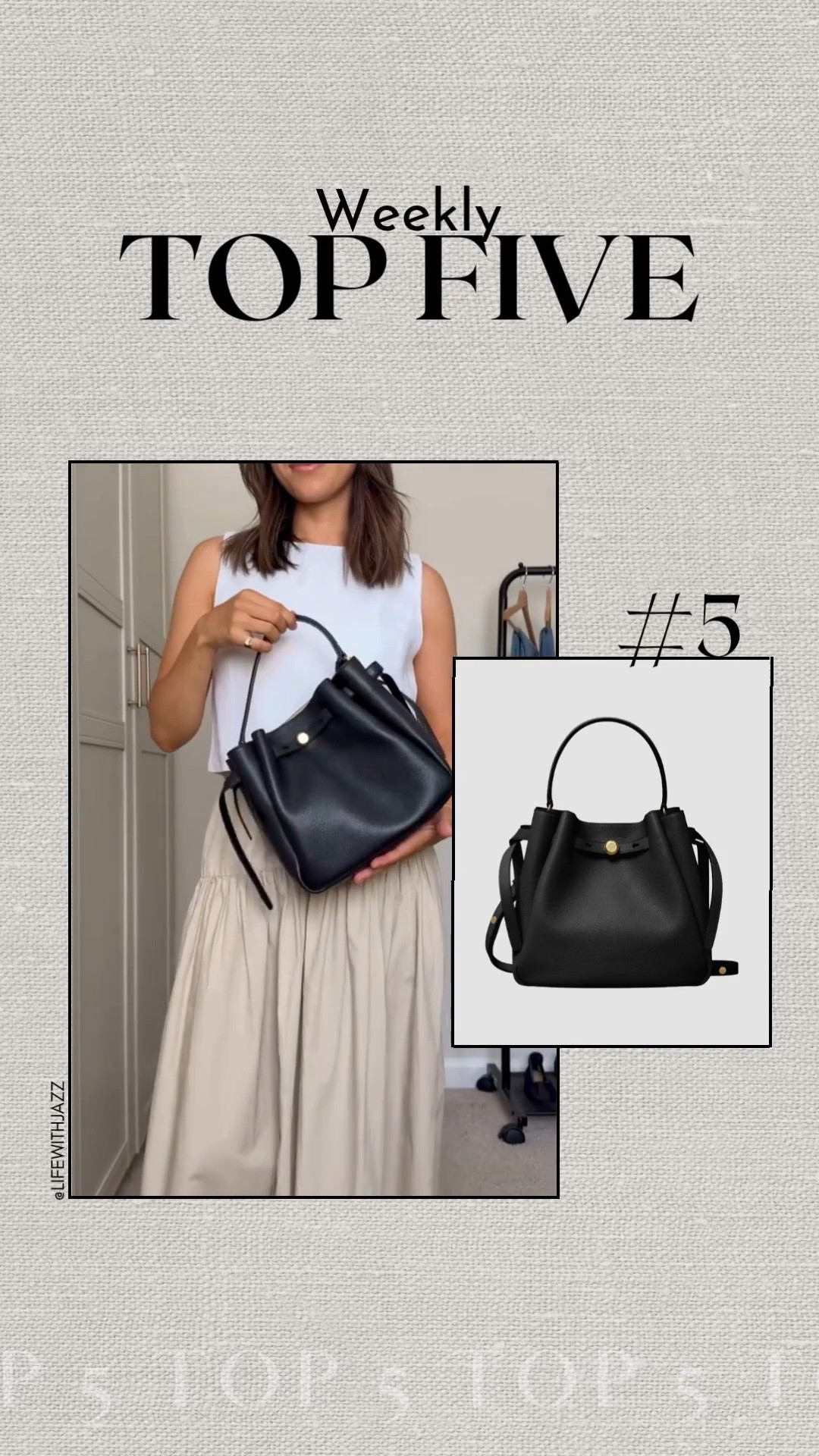 #5 bestseller: tory burch romy pebble leather bucket tote 

buttery soft leather, can be worn as a purse or a crossbody

designer brand bag under $500

#LTKootd