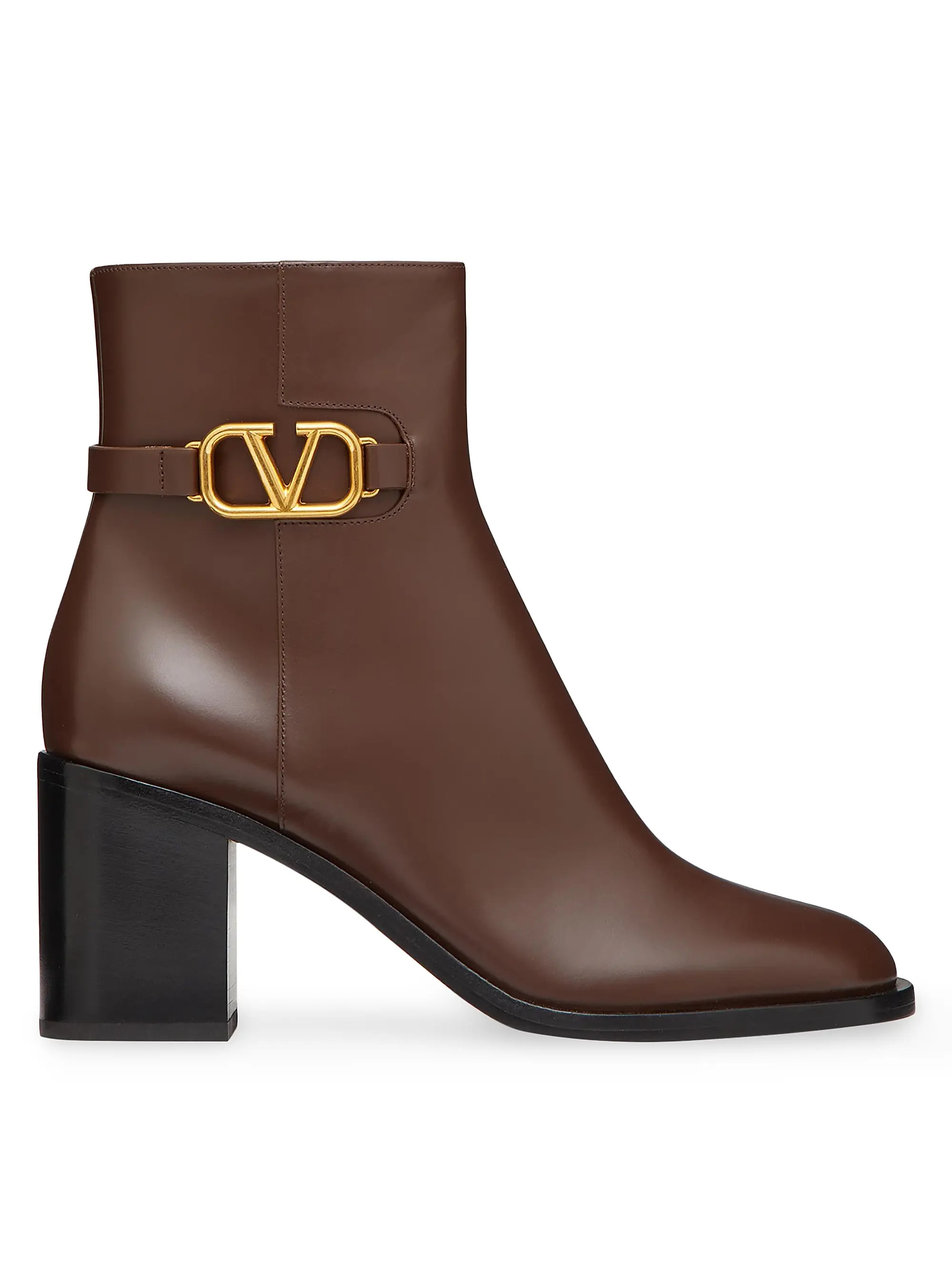 VLogo Signature Calfskin Ankle Boots 75MM | Saks Fifth Avenue
