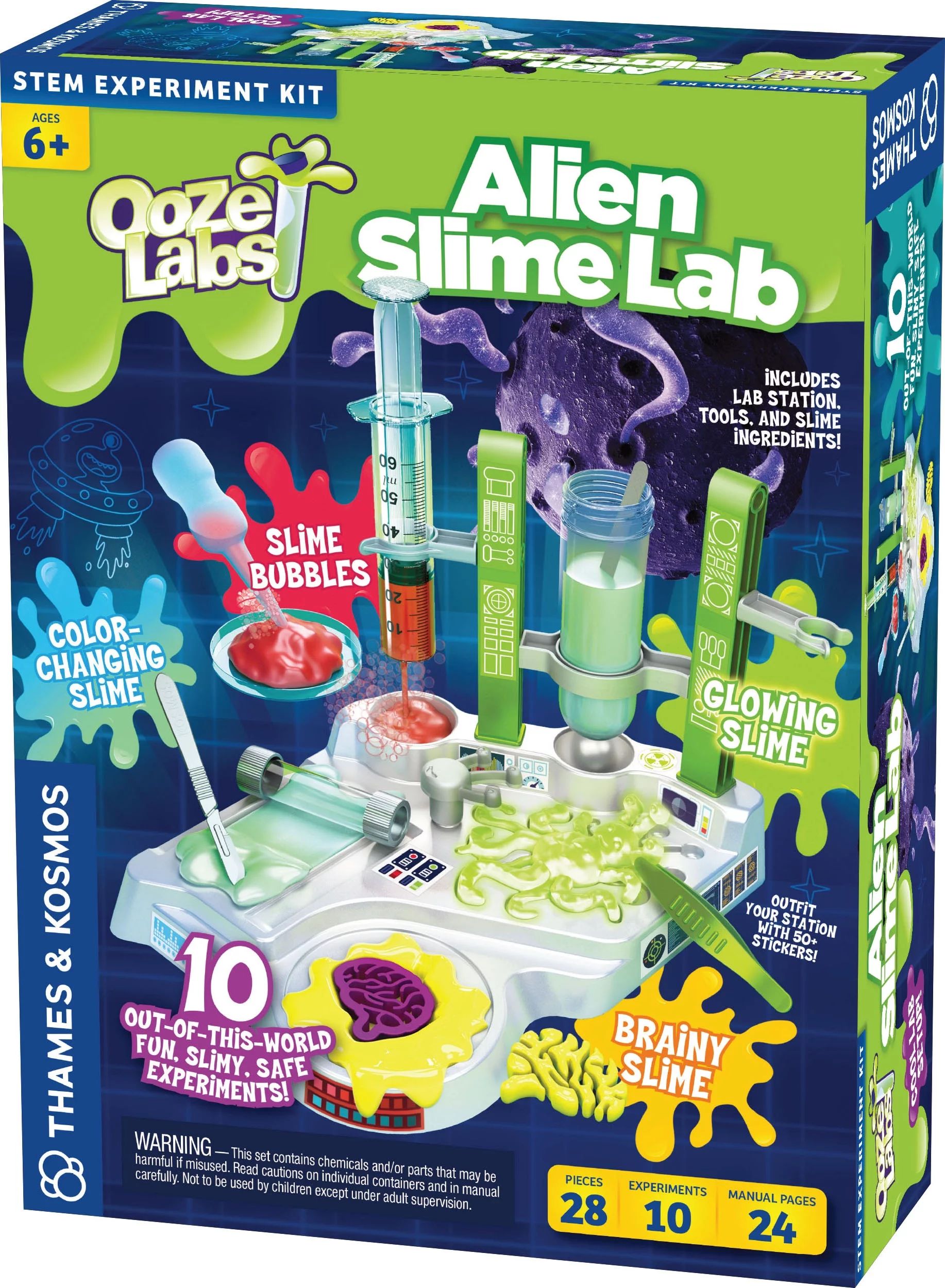 Thames and Kosmos Ooze Labs: U.F.O. Alien Slime Lab, Unisex for Kids Ages 6+ | Walmart (US)