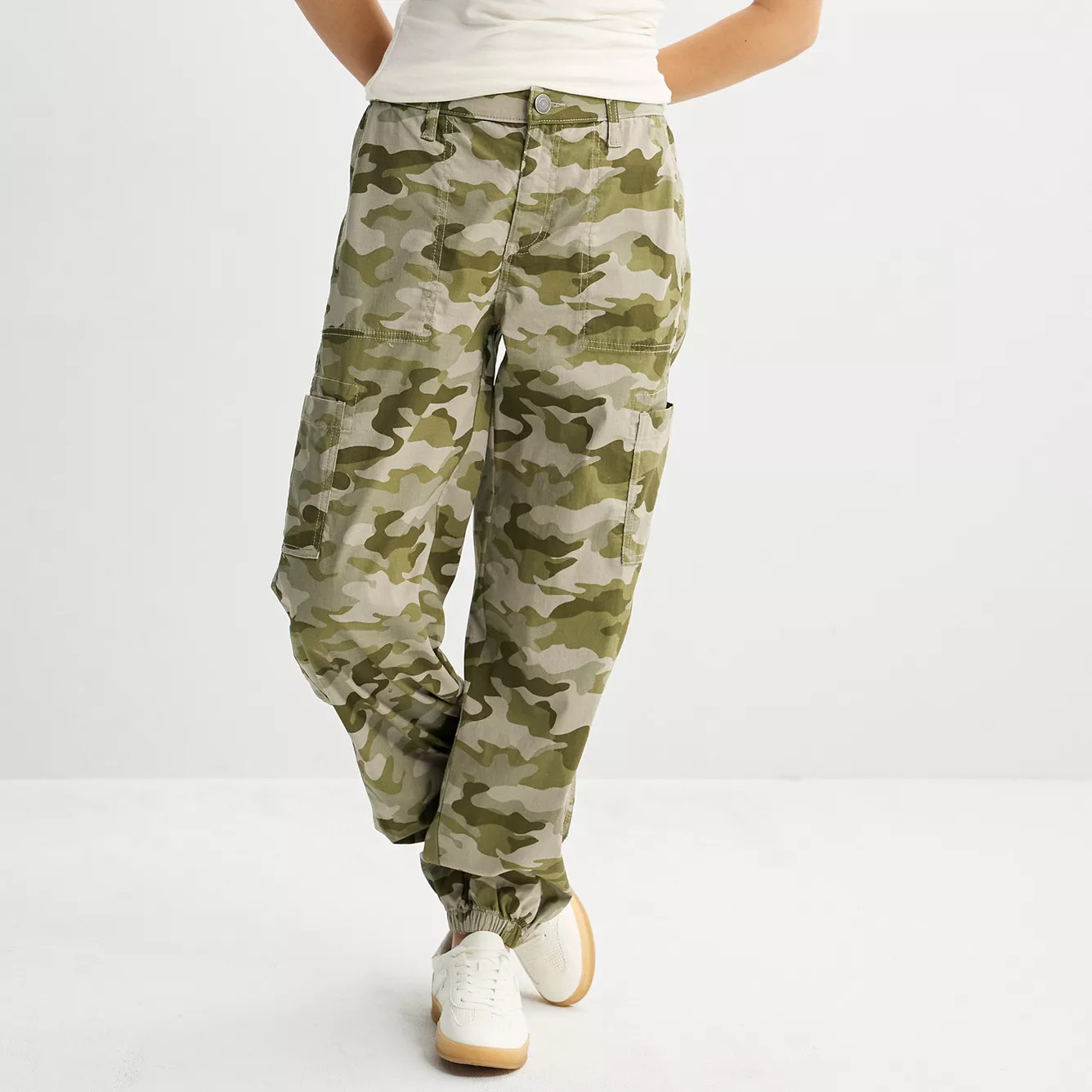Juniors' SO\u00ae Mid Rise Cargo Jogger Pants | Kohl's