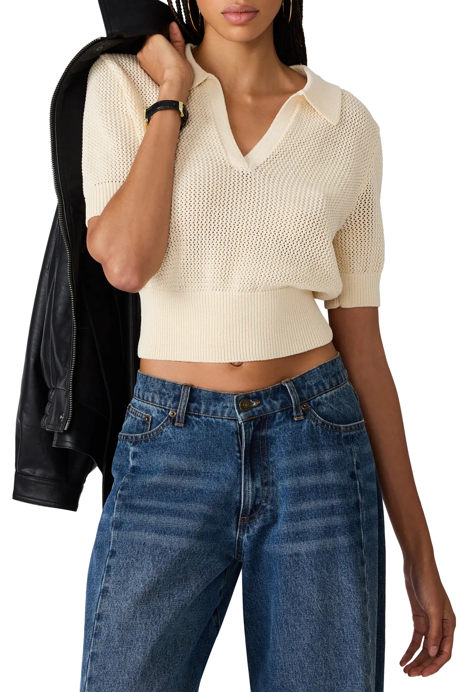 Steve Madden Lark Open Stitch Sweater (Women) | Nordstrom | Nordstrom