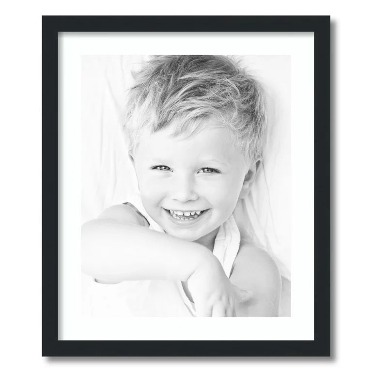 ArtToFrames 20x24 Matted Picture Frame with 16x20 Single Mat Photo Opening Framed in 1.25 Satin B... | Walmart (US)
