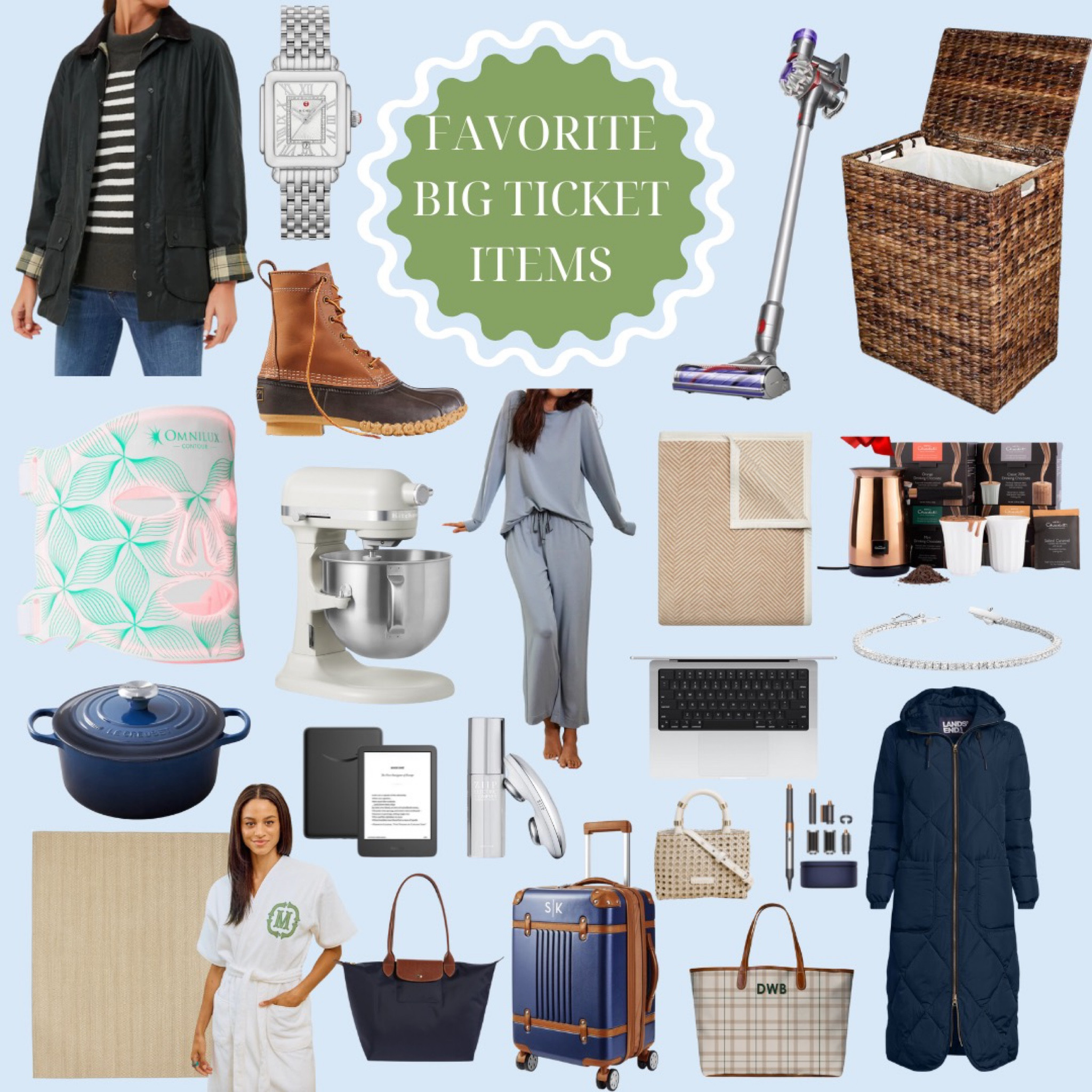 My favorite big ticket gifts and items I own to give you some ideas on what to buy for her when shopping this holiday season! Part 1 

Gift ideas, gifts for her, big gift ideas for some, splurge worthy gifts, favorite things, presents 

#LTKGiftGuide