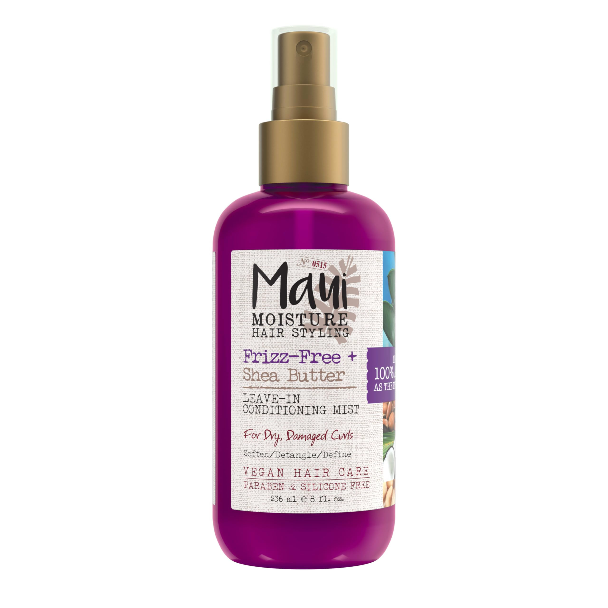 Maui Moisture Frizz-Free + Shea Butter Leave-in Conditioning Mist, Curly Hair Styling, No Drying ... | Amazon (US)