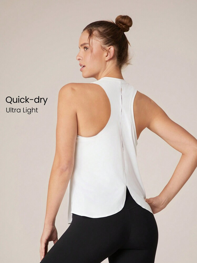 GLOWMODE Mesh Training Racerback  Tank Gym Wear Medium Impact Running Workout Quick Dry Moisture Wicking Cool Feeling | SHEIN