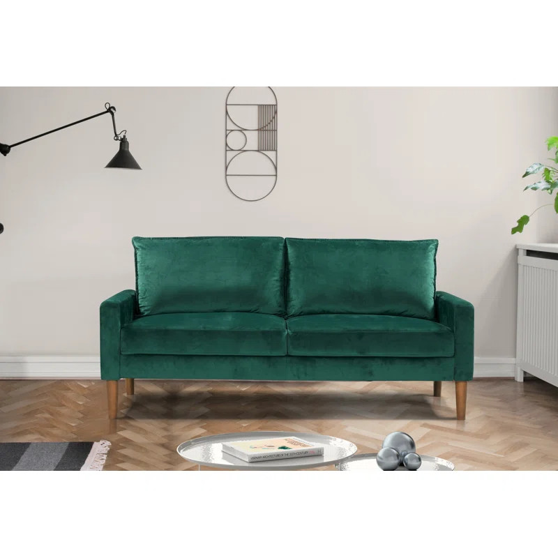 Cedrice 70" Velvet Square Arm Sofa | Wayfair Professional