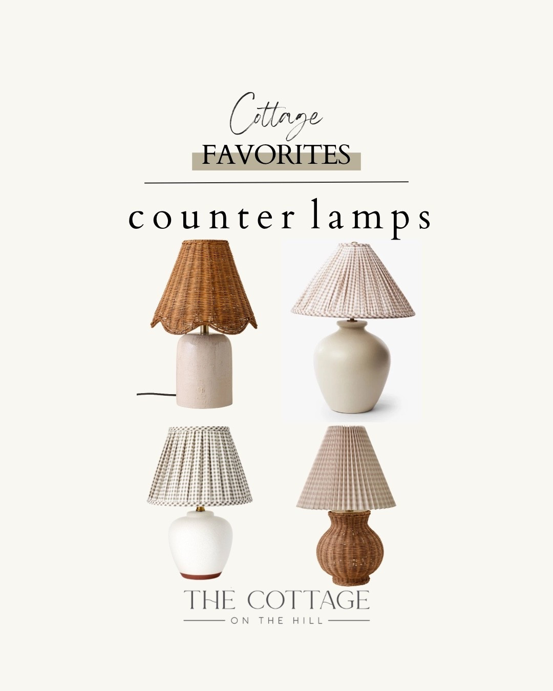 Here are some of my favorite countertop lamps for your cottage inspired kitchen.

#LTKHome