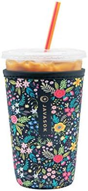 Sok It Java Sok Reusable Neoprene Insulator Sleeve for Iced Coffee Cups (English Garden Picnic, M... | Amazon (US)