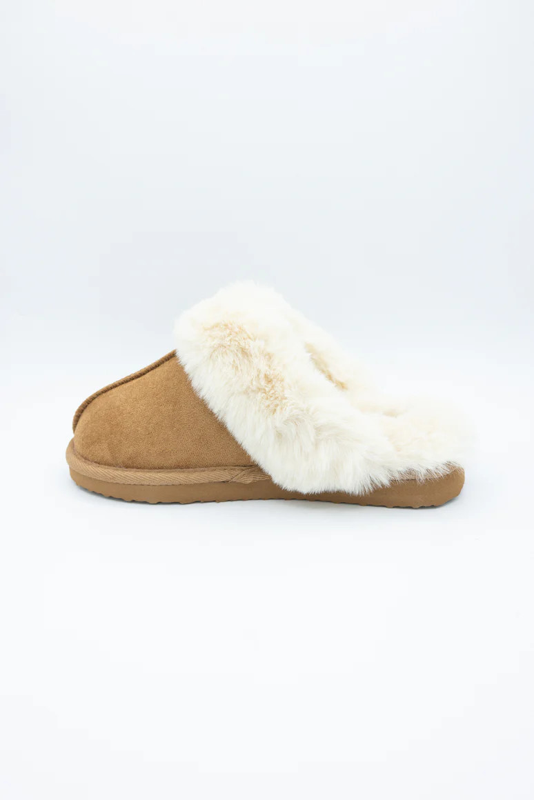 Simply Southern Flat Slippers for Women in Light Brown | Glik's