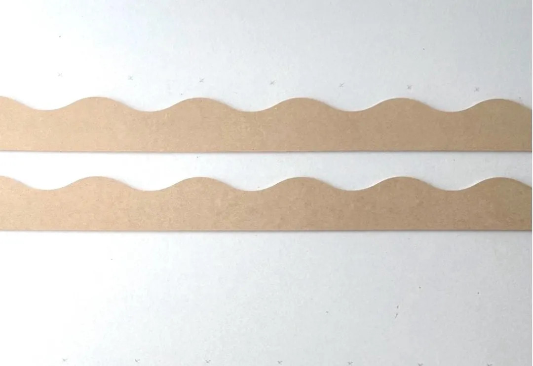 Wavy MDF Trim Molding, 46" Length Trim, Wavy Scalloped Trim - Etsy | Etsy (US)
