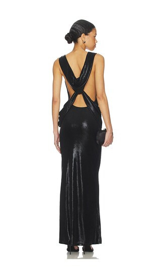 superdown Stacy Maxi Dress in Black. - size XS | Revolve Clothing (Global)