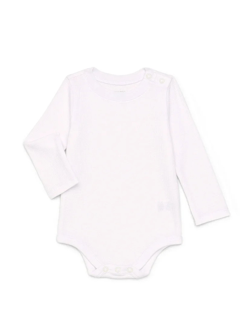 Garanimals Baby Boy Thermal Bodysuit with Long Sleeves, Sizes 0M-24M | Walmart (US)