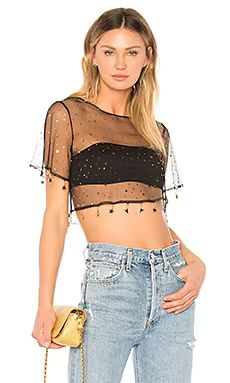 h:ours Roux Crop Top in Black from Revolve.com | Revolve Clothing (Global)