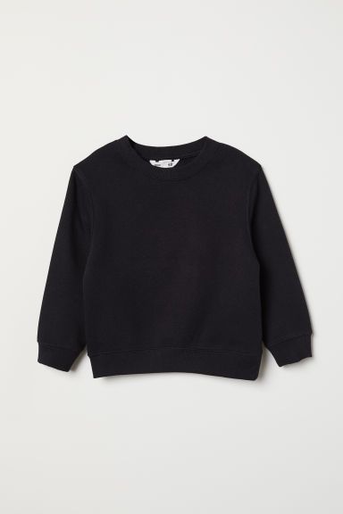 Sweatshirt - Black - Kids | H&M US | H&M (US)