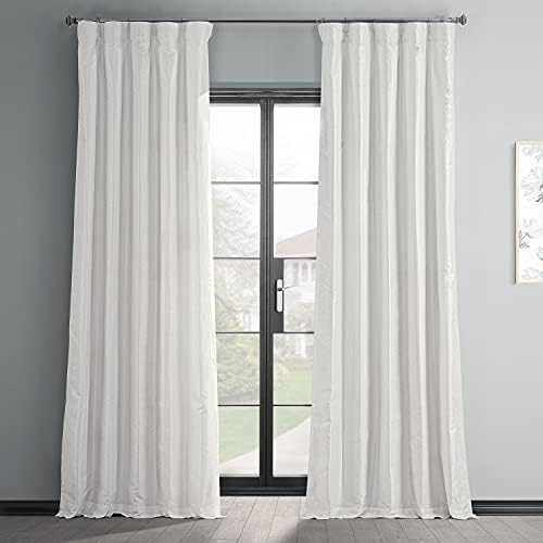 HPD Half Price Drapes Faux Dupioni Silk Curtain Vintage Textured for Room Decor 50 X 96 (1 Panel), P | Amazon (US)