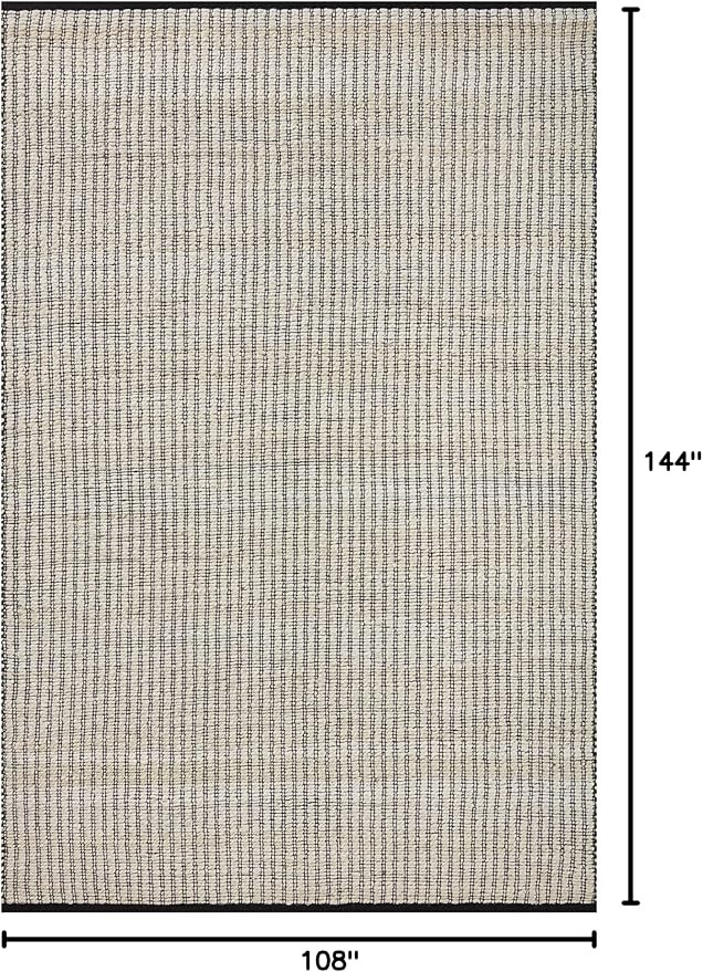 Loloi Angela Rose Colton Collection CON-02 Ivory/Black 9'-0'' x 12'-0'', .38" Pile Height, Area R... | Amazon (US)