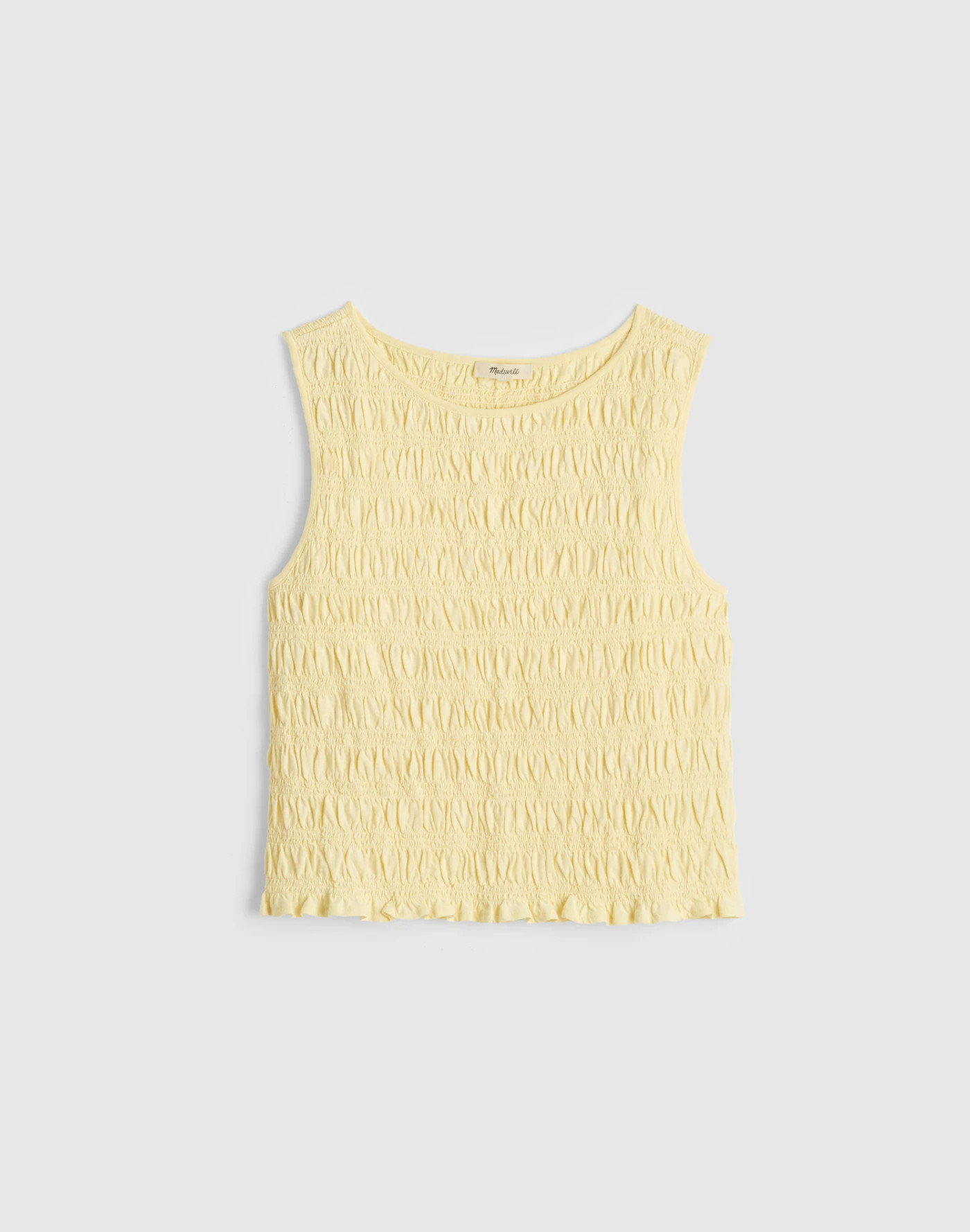 Smocked Boatneck Tank | Madewell